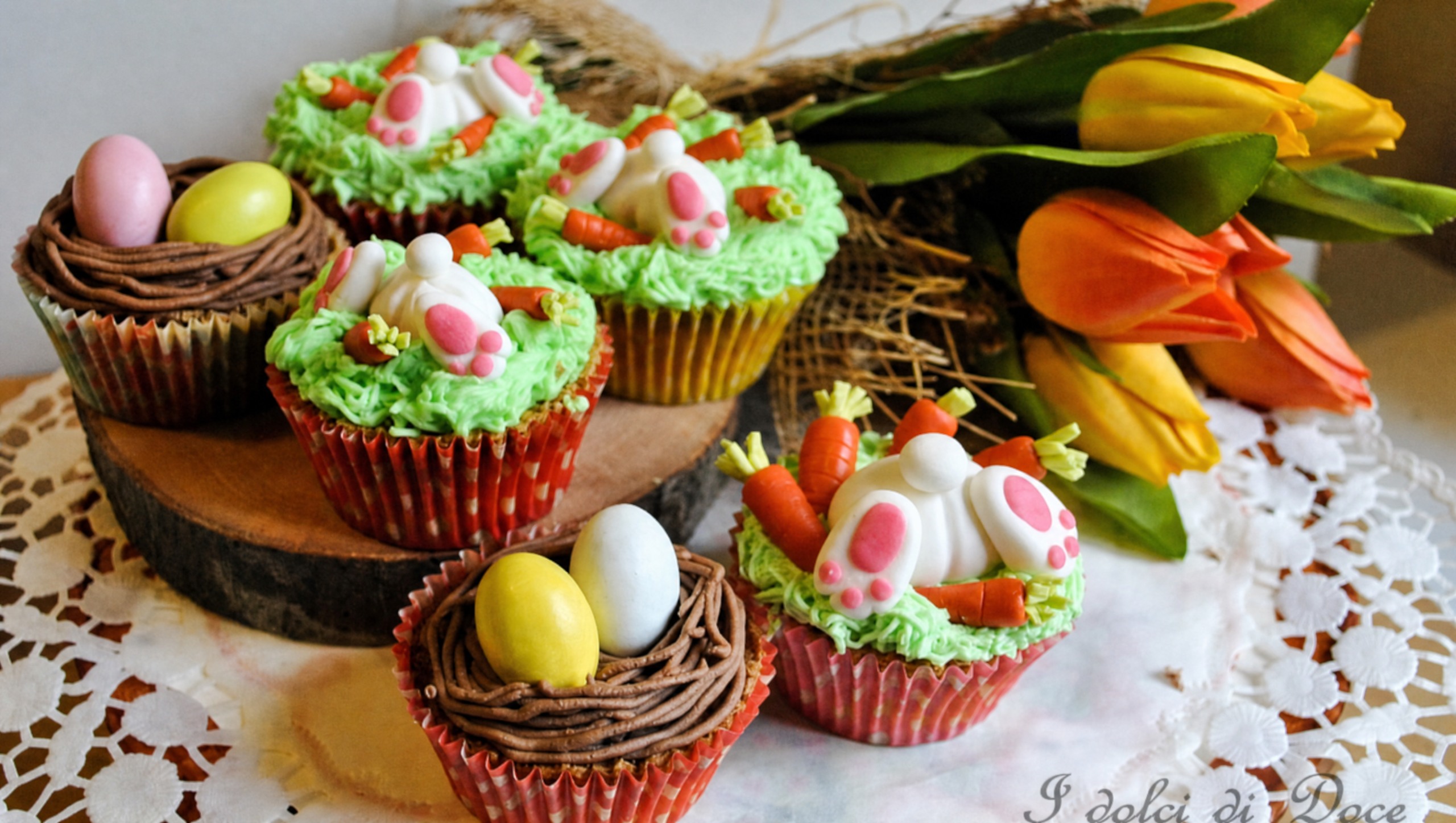 Decorar cupcakes de Páscoa